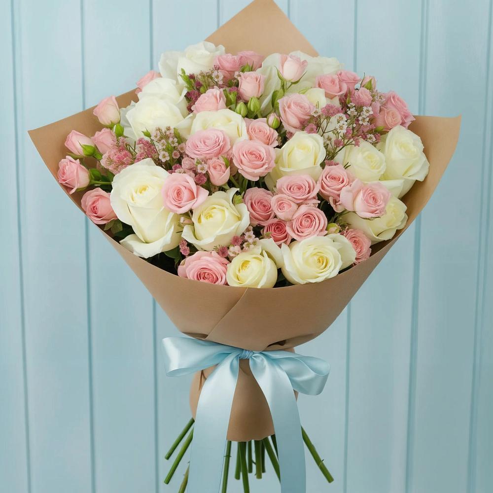 Букет цветов из: Розы в Усть-Катаве