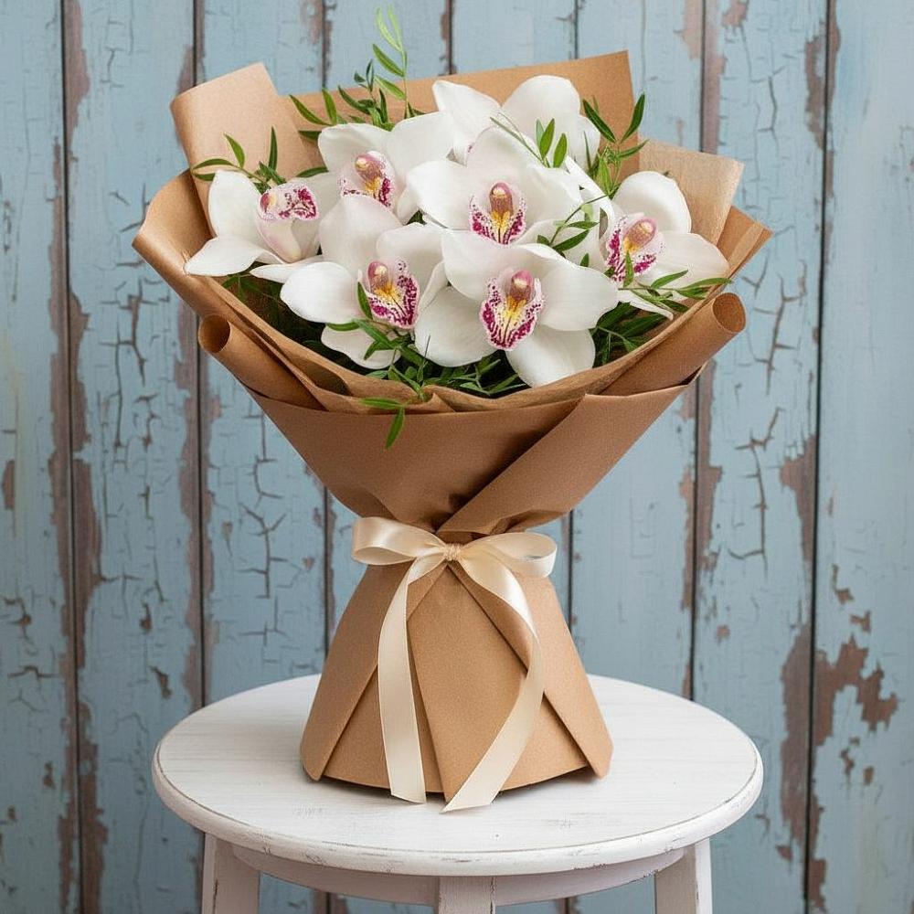 Букет цветов из: Орхидеи и Розы в Усть-Катаве