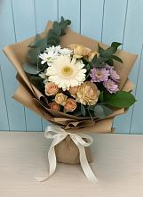 Букет цветов из:  Герберы и Хризантемы в Усть-Катаве