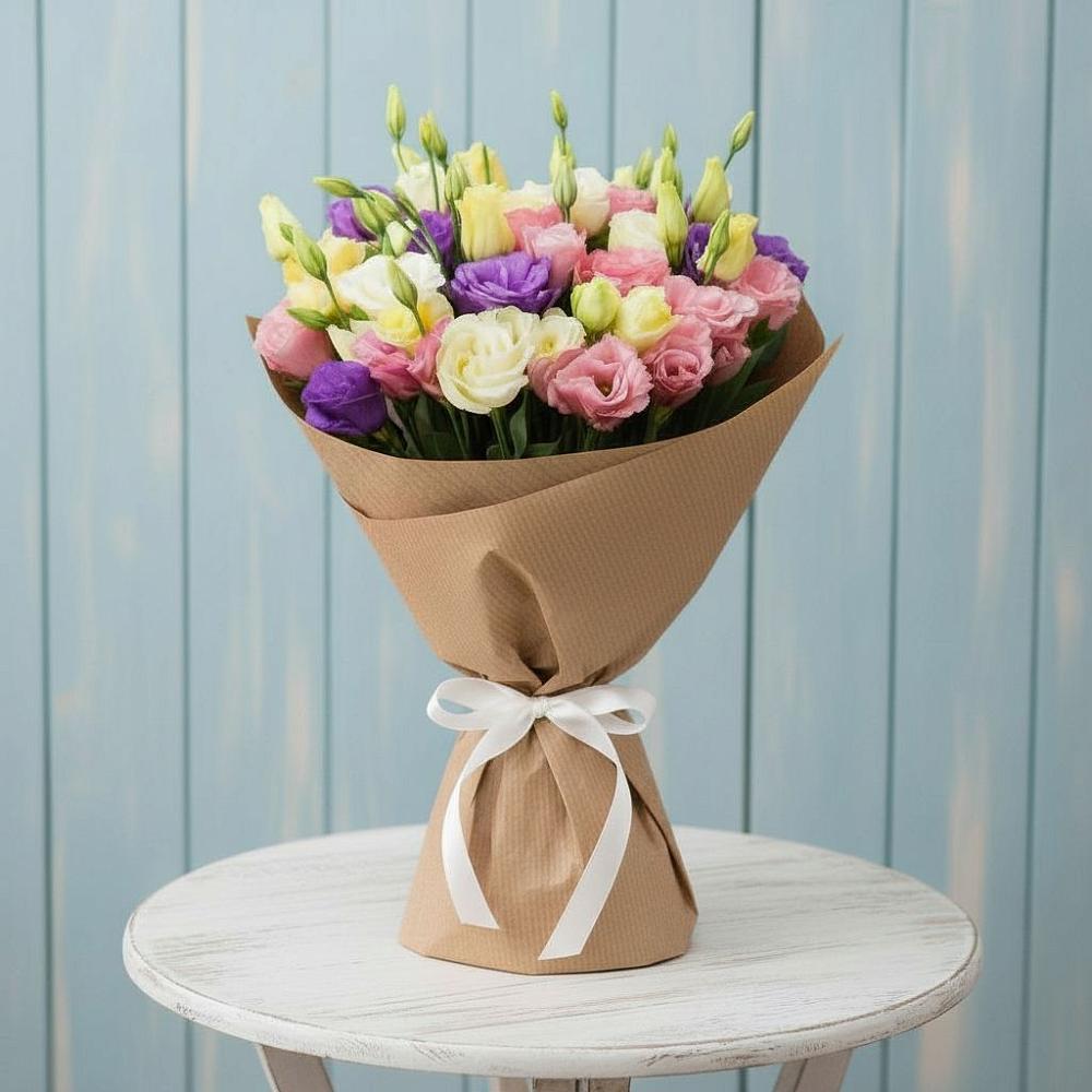 Букет цветов из: Лизиантусы в Усть-Катаве