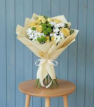 Букет цветов из:  Хризантемы и Розы #REPLACE_PRED# Усть-Катаве