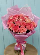 Букет 15 Розовых роз Равель в Усть-Катаве