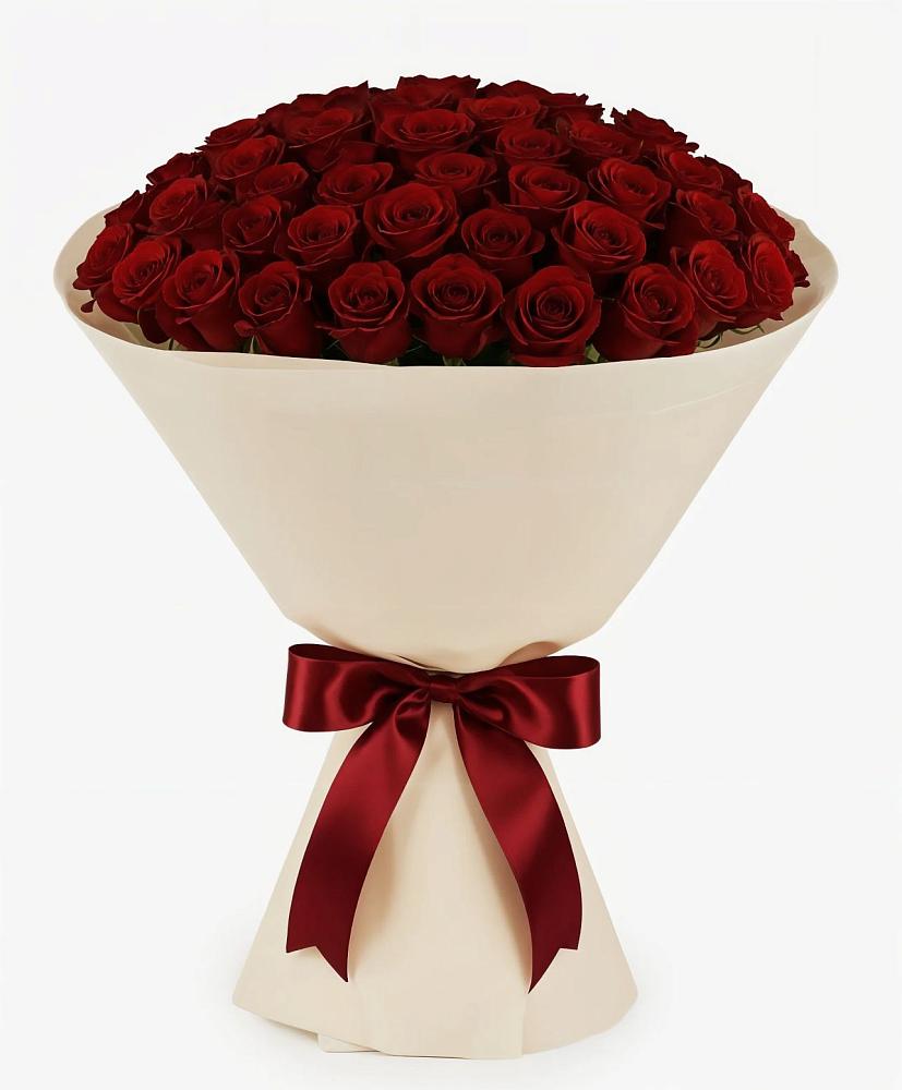 Букет 101 Бордовая роза Блэк Бакарра в Усть-Катаве