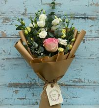 Букет цветов из:  Розы и Лизиантусы #REPLACE_PRED# Усть-Катаве